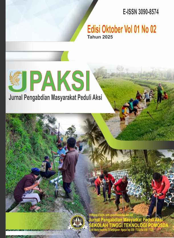 					View Vol. 1 No. 02 (2025): Jurnal Pengabdian Masyarakat Peduli Aksi (JPAKSI)
				